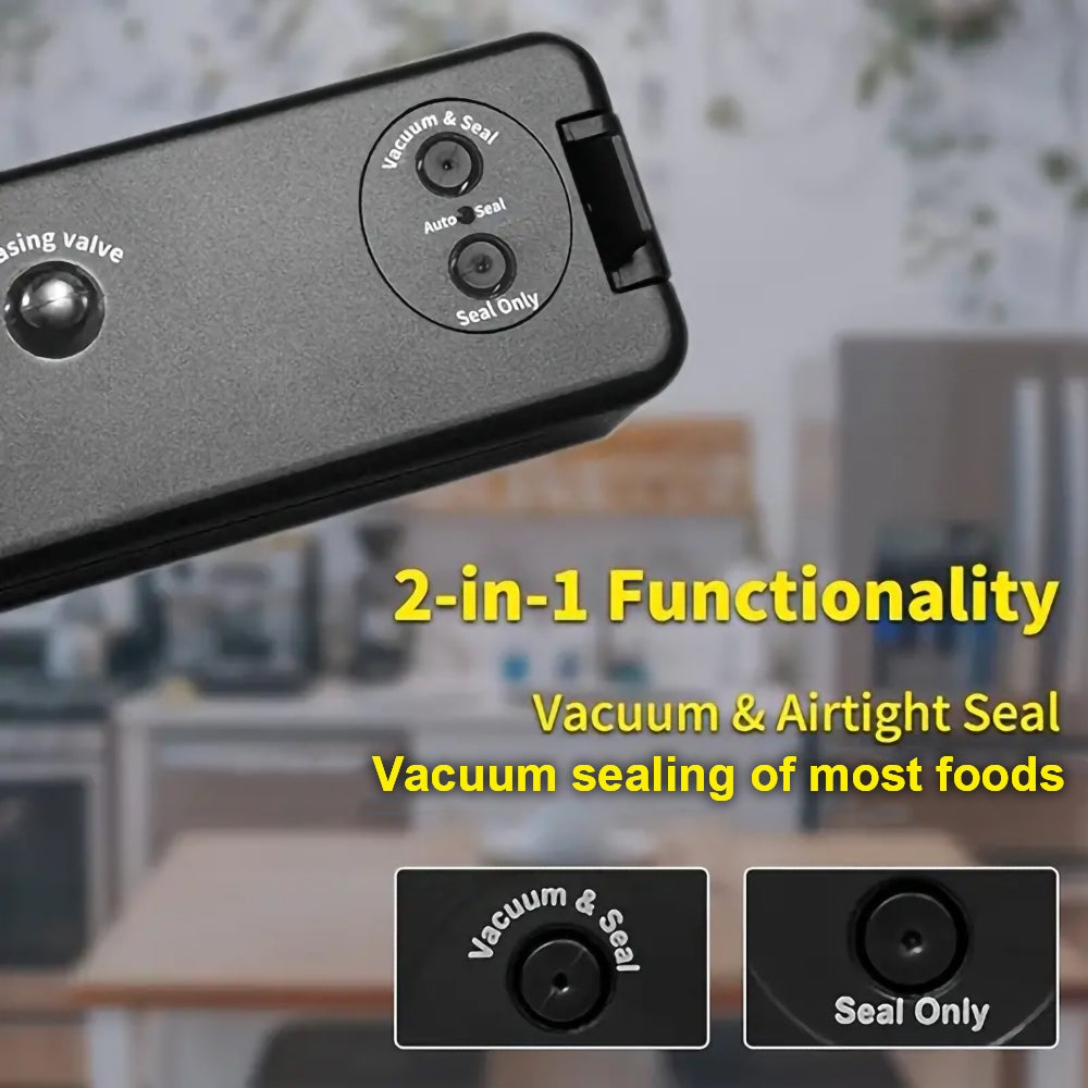 Portable Vacuum Sealer for Outdoor Camping - Compact Mini Food Sealer, 110-120V, Model HY9