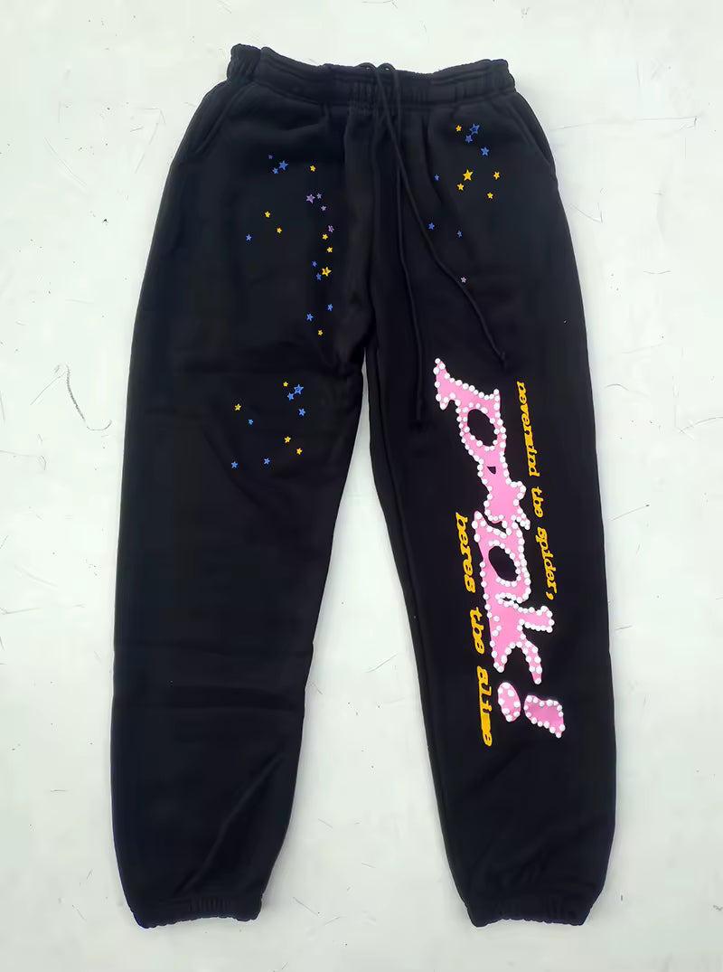 sp5der p*nk! sweatpants