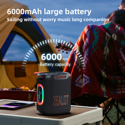 New Model Portable Blue Tooth Speaker Zealot S122 25w 6000mAh Battery Speaker.