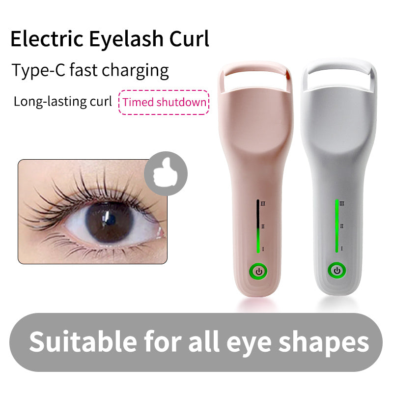 Portable Luxury Electric Heated Eyelash Curler Mini Eye Makeup Tool for Long Lasting Eyelash Curling